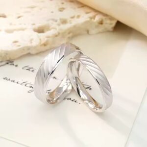 Silver Wedding Rings (A PAIR)